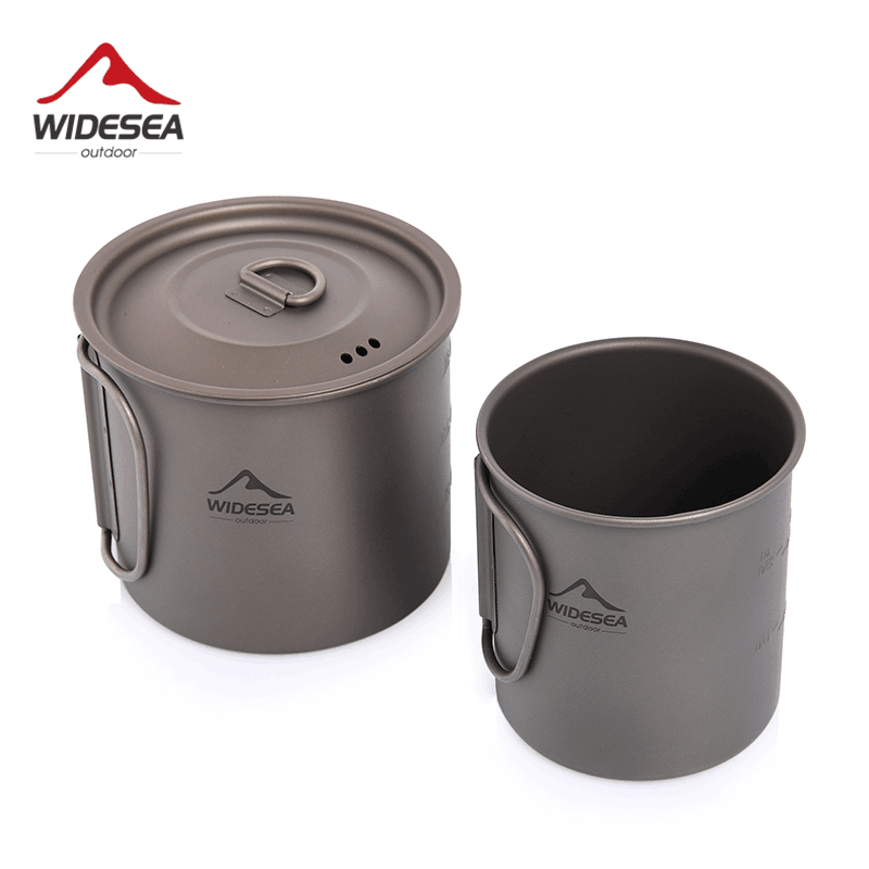 Camping Cooking Trangia - Widesea Camping-Becher Titan-Tasse Touristen-Geschirr Picknick-Utensilien Outdoor-Küchenausrüstung