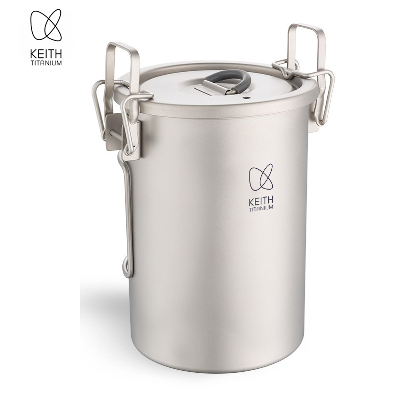 Camping Cooking Gear - KEITH Reiskocher aus reinem Titan, 900