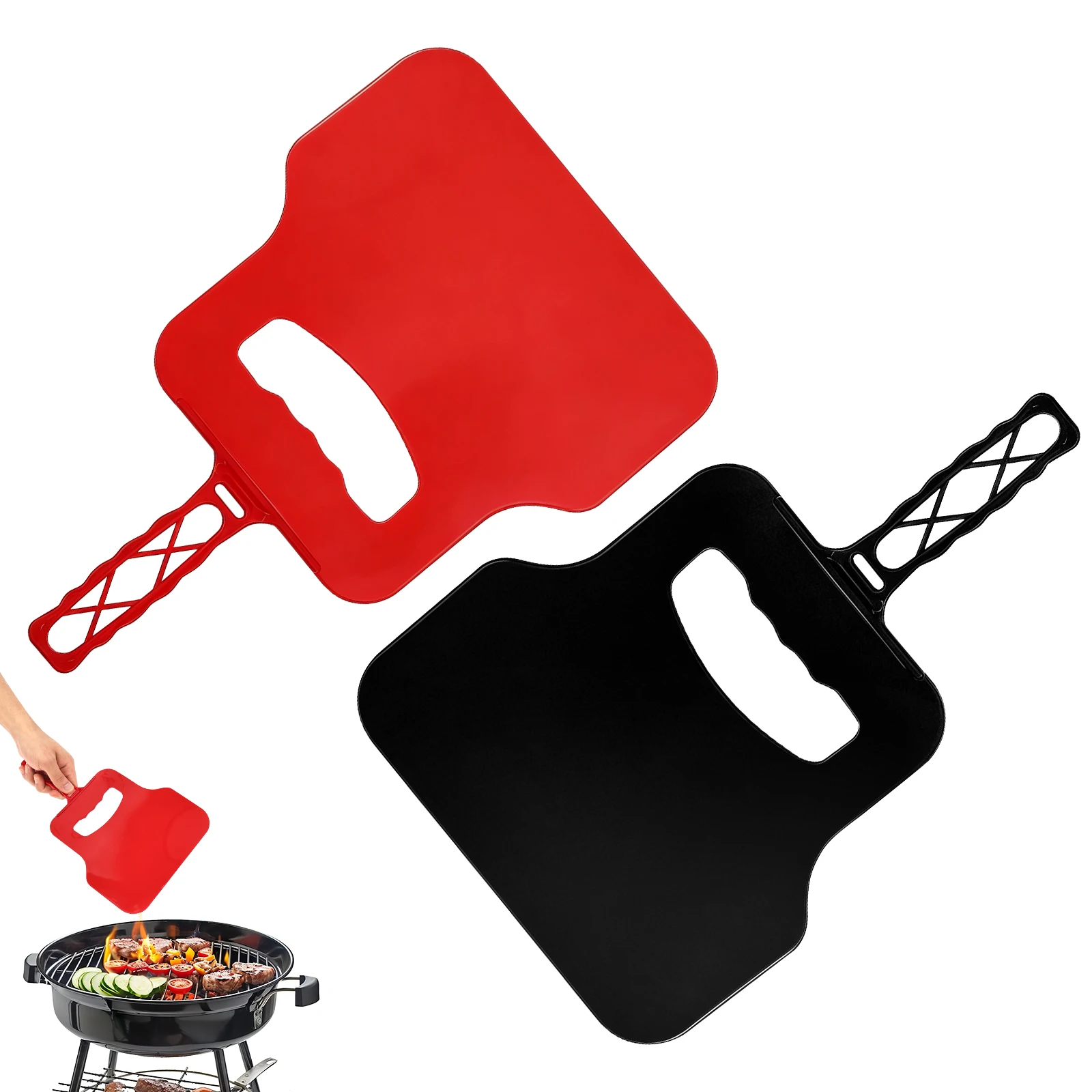 Camping Cooking Meat - Manueller Windmacher aus Kunststoff, tragbares Feueranzünder-Werkzeug