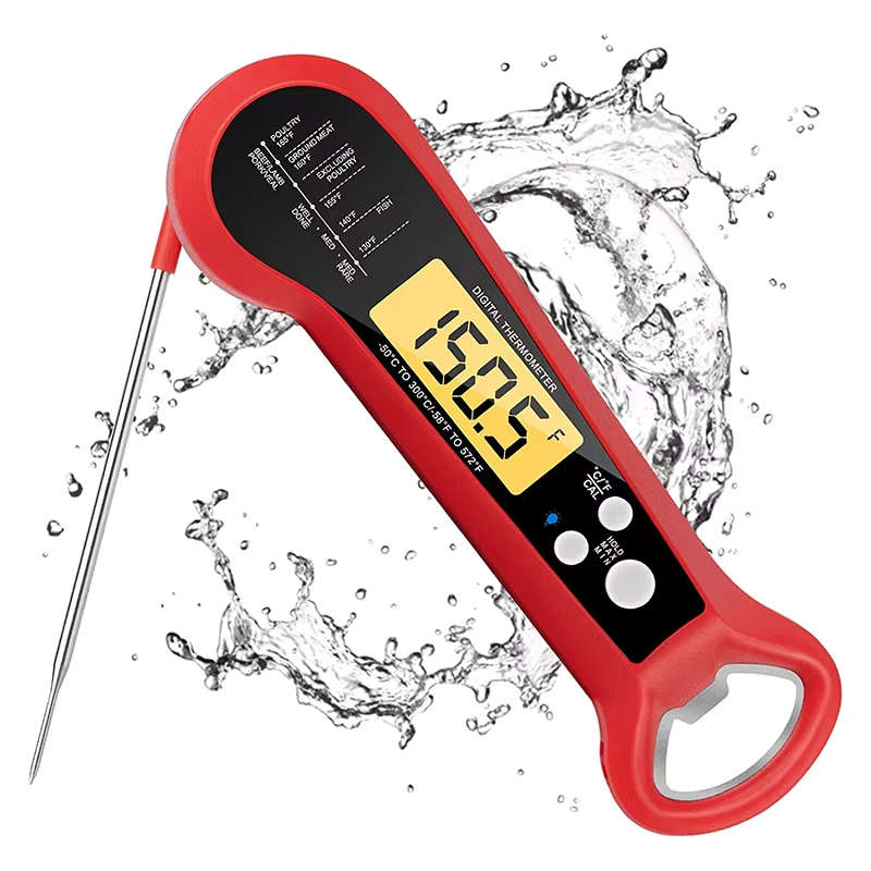 Camping Cooking Meat - LMETJMA Digitales Fleischthermometer, sofort ablesbares Fleischthermometer,