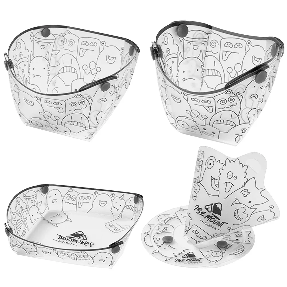 Camping Cooking Tray - PP faltbares Geschirr, tragbares Camp-Besteck-Set, Schüssel/Tasse/Teller/Kaffee-Tropffilter,