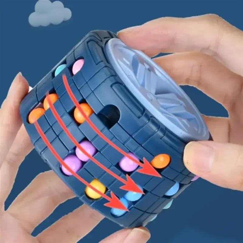 Fire Starter Cube - 3D Zylinder Cube Spielzeug Magische Bean