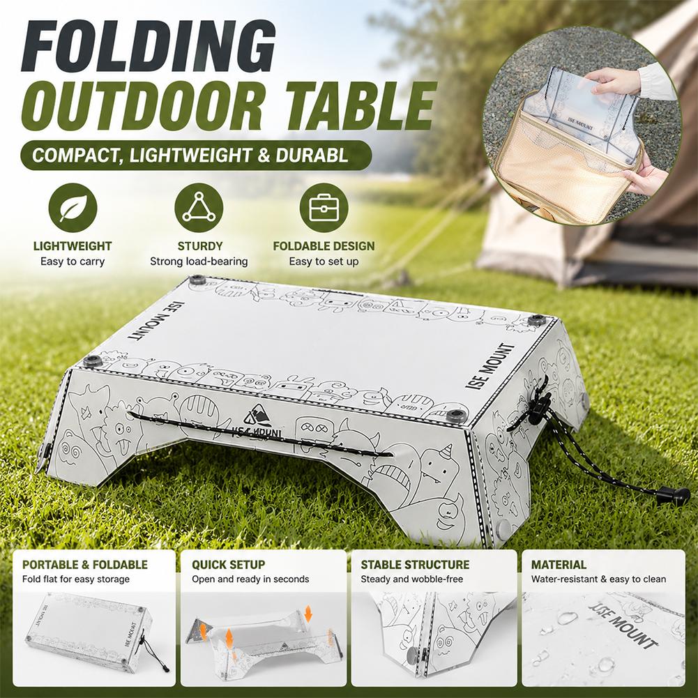 Camping Cooking Tray - Tragbarer Multifunktionaler Camping-Tisch aus PP, Leichter