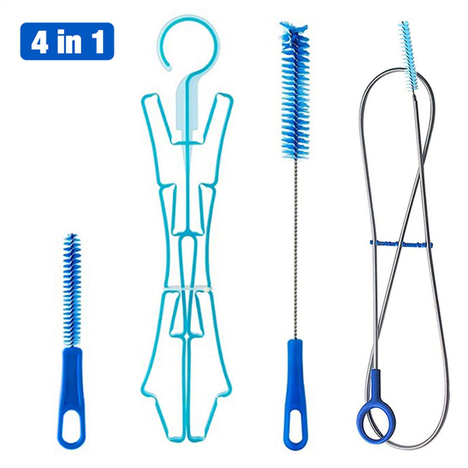 Camping Cooking And Drinking - Wasser-Hydrationsbeutel-Reinigungsbürsten-Set aus Kunststoff für Outdoor-Trinkwasserbeutel, Camping,
