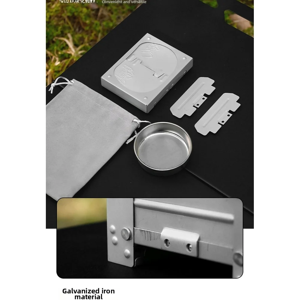 Camping Cooking Tray - Tragbarer, faltbarer deutscher Festbrennstoffkocher für Camping,