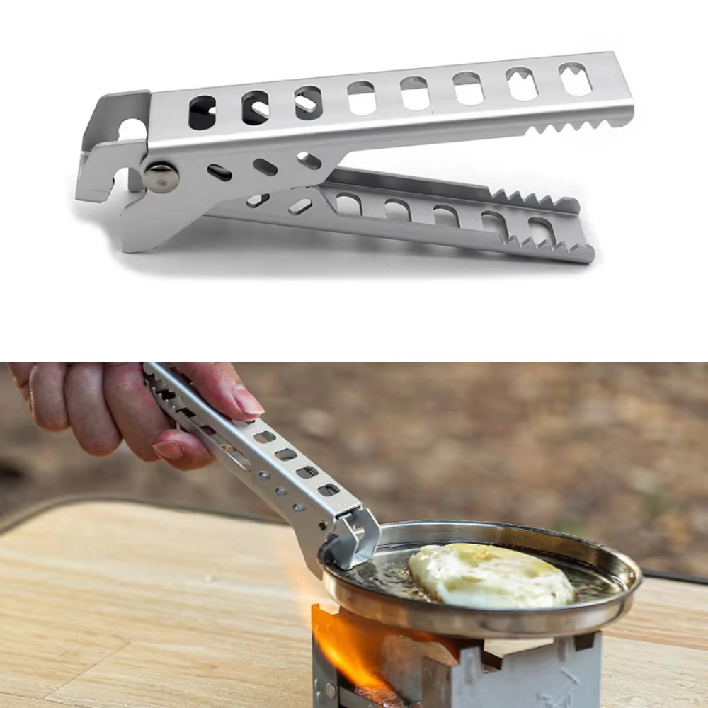 Camping Cooking Tray - Outdoor Aluminium Anti-hot Legierung Clip Schüssel