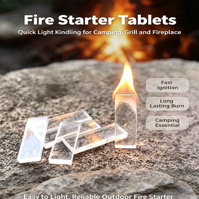 Fire Starter Cube - 100er-Pack wasserdichte Feueranzünder-Würfel, langanhaltende, schnell entzündbare