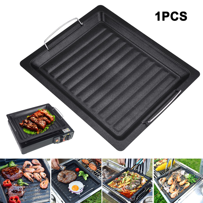 Camping Cooking Meat - Dicke quadratische Grillpfanne für den Außenbereich