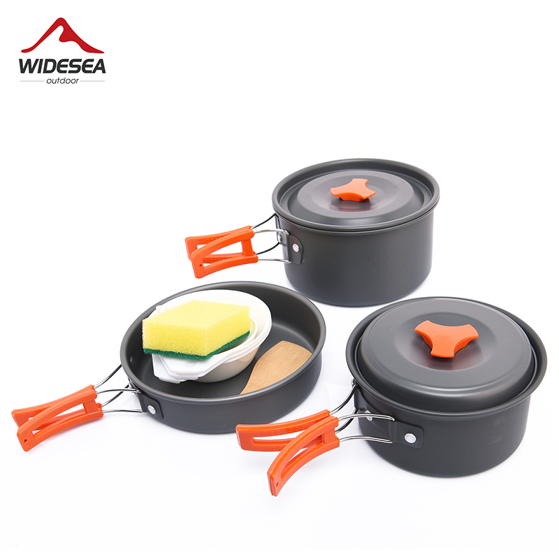 Camping Cooking Gear Set - Widesea Camping Outdoor Kochgeschirr Set Geschirr