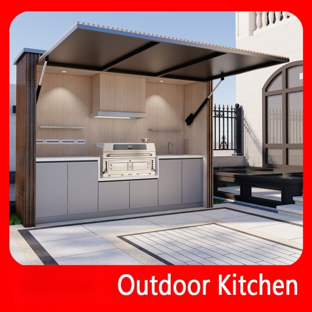 Camping Cooking Dining Set - # Mobile Outdoor-Kücheninsel, faltbare Grillstation, multifunktionaler