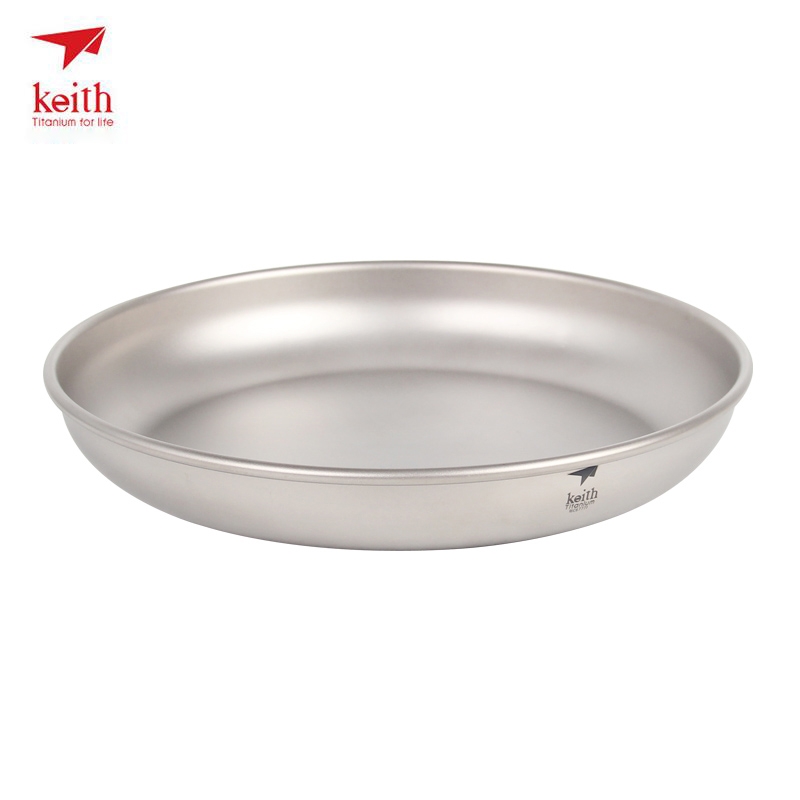 Camping Cooking Tray - Keith Titanplatte Camping Titangeschirr 150 ml-450