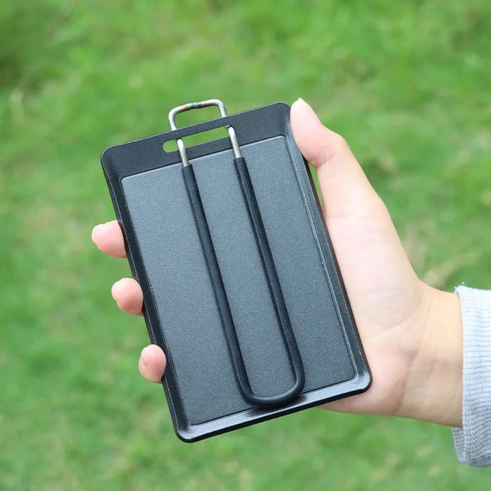 Camping Cooking Tray - Camping-Bratpfanne Tragbare Outdoor-Grillpfanne BBQ-Backformen Reise-Camping-Kochgeschirr Grillwerkzeuge