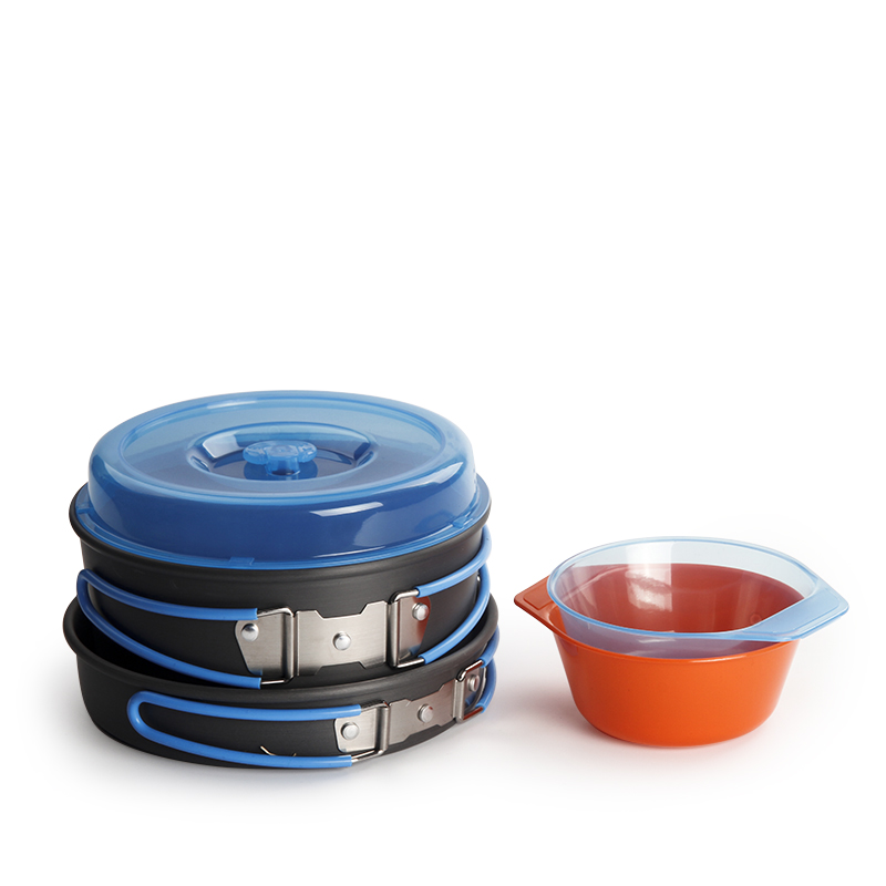 Camping Cooking Pots And Pans - Camping Kochgeschirr Rucksackreisen Topf Pfanne Schalen