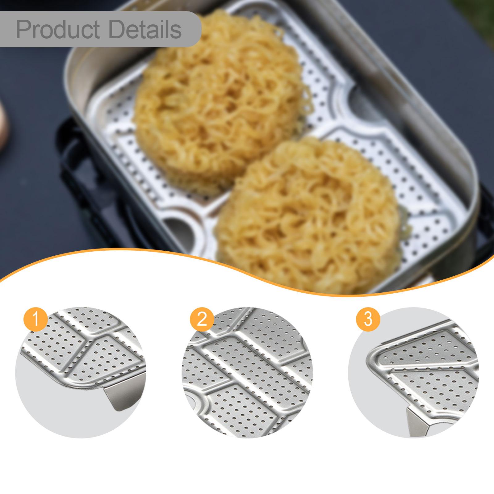 Camping Cooking Box - Camping-Dampfgarer aus Edelstahl, Kochgeschirr-Zubehör für Outdoor-Küchenausrüstung