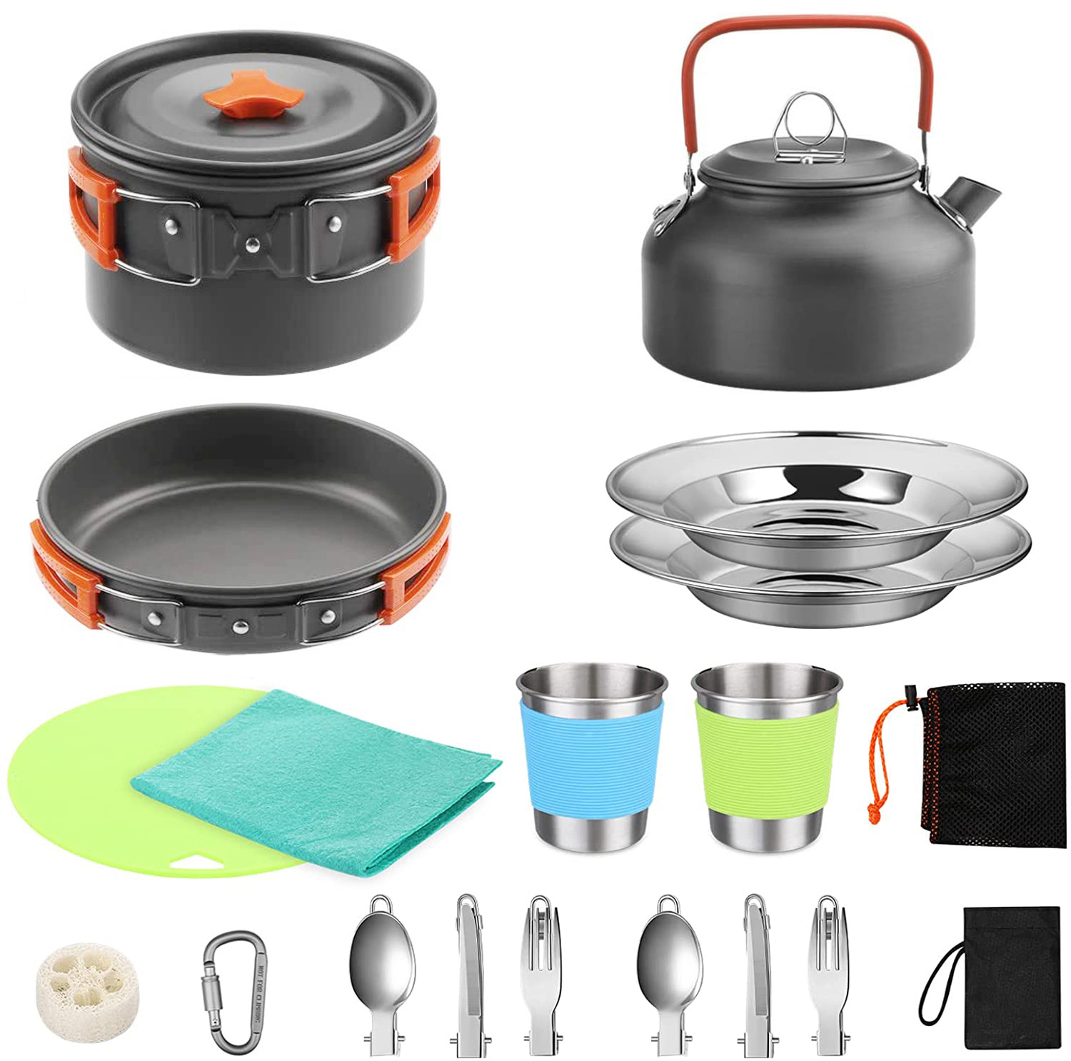 Outdoor-Camping-Kochset mit Ke – Camping Cooking Gear Set Bewertung und Preis