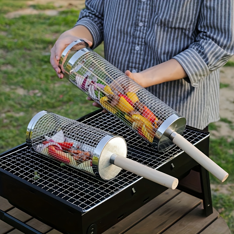 3-teiliges Edelstahl-BBQ-Korb- – Camping Cooking Trangia Bewertung und Preis