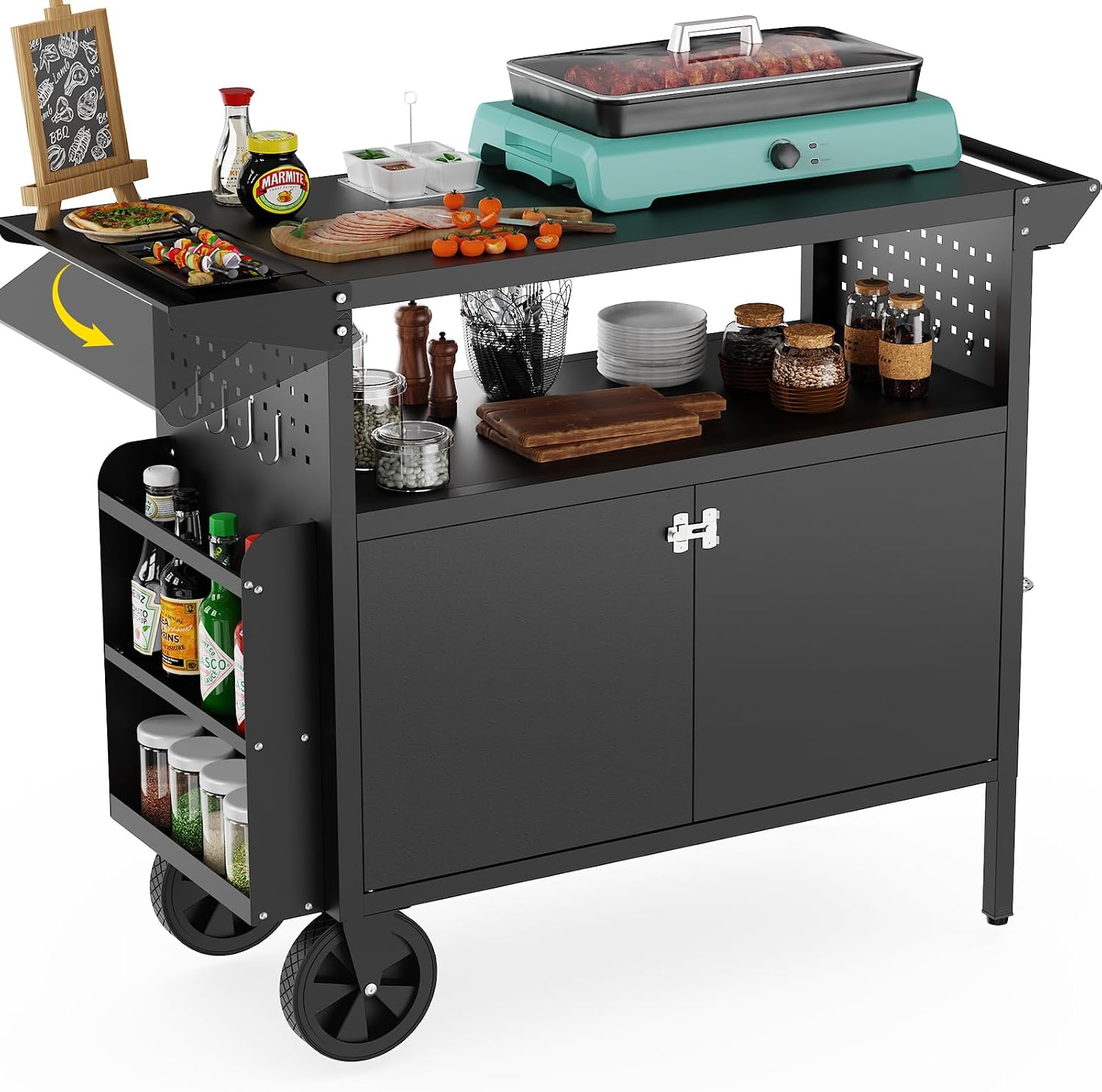 Outdoor-Grillwagen mit Staurau – Camping Cooking Meat Bewertung und Preis