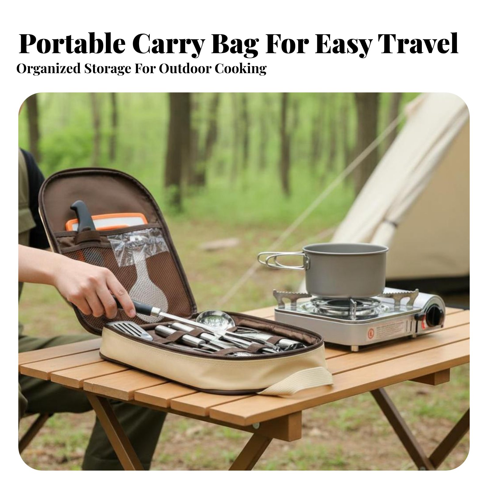 Tragbares Kochgeschirr-Set für – Camping Cooking Dining Set Bewertung und Preis