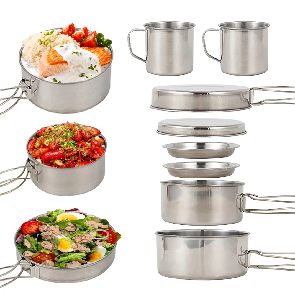 8 teile/satz Camping Kochgesch – Camping Cooking Gear Set Bewertung und Preis