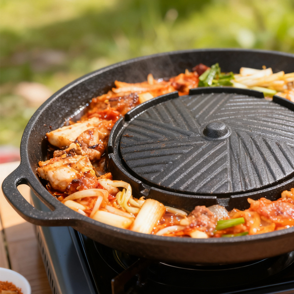KOSUN Koreanische BBQ-Grillpfa – Camping Cooking Meat Bewertung und Preis