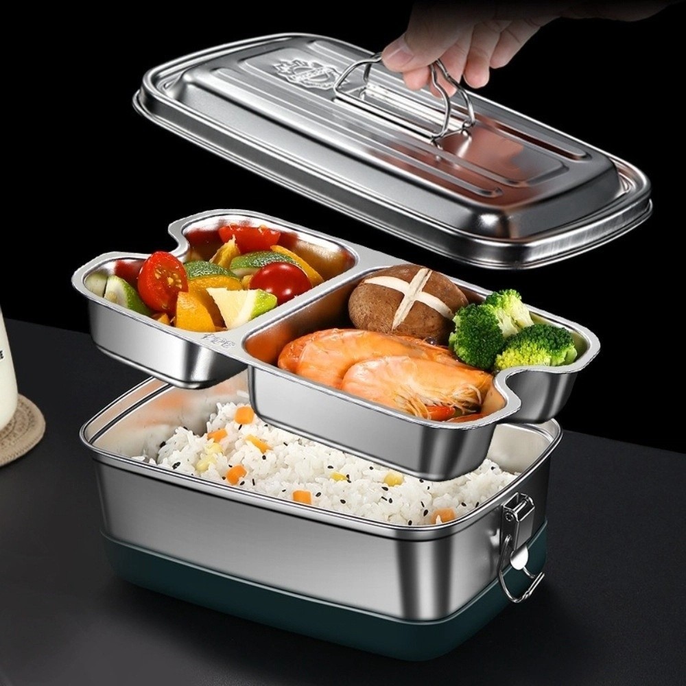 Doppelschichtige Lunchbox aus  – Camping Cooking Box Bewertung und Preis