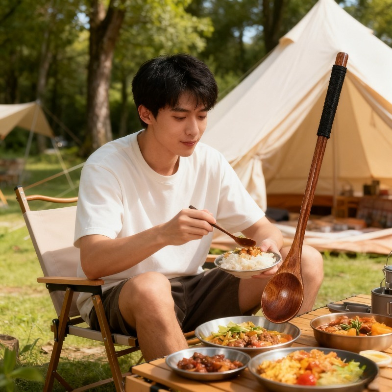 Holz-Ess-Set, Löffel, Essstäbc – Camping Cooking Dining Set Bewertung und Preis