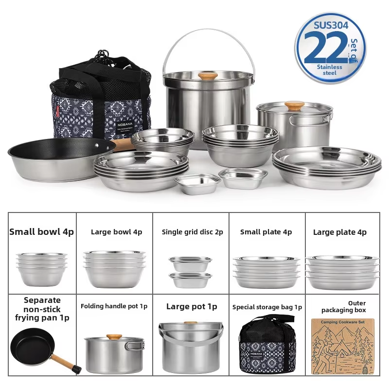 NOBANA Neueste Outdoor Edelsta – Camping Cooking Gear Set Bewertung und Preis
