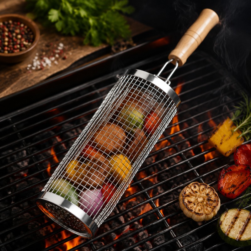 Runder Grillkorb-Set aus Edels – Camping Cooking Meat Bewertung und Preis