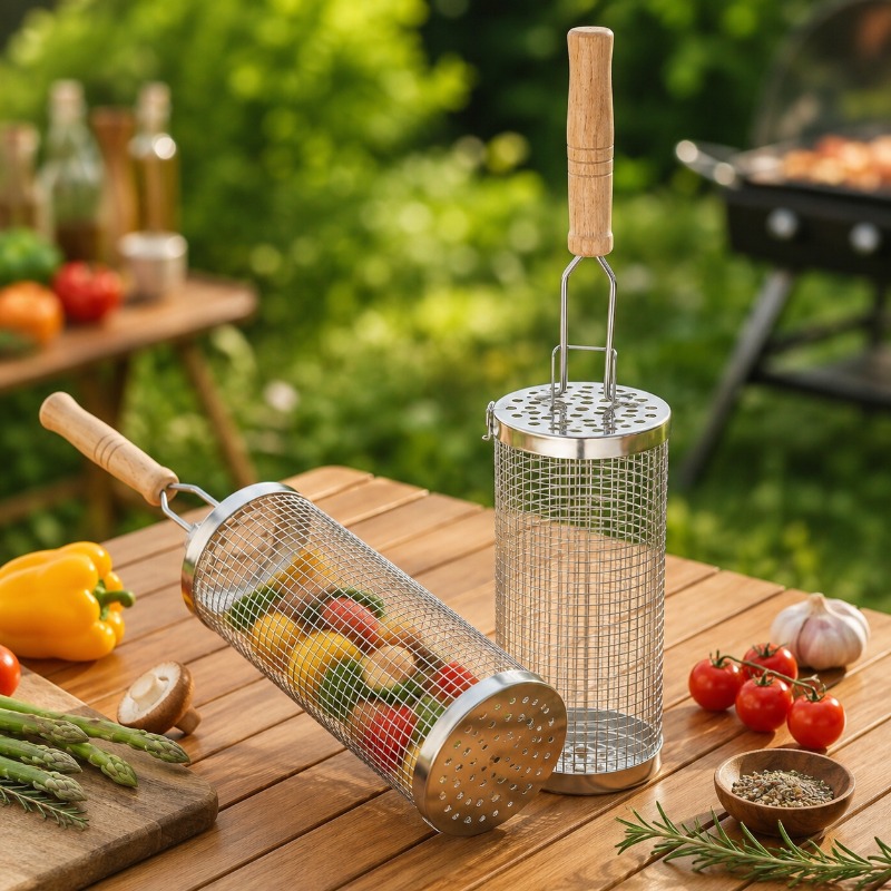 Runder Grillkorb-Set aus Edels – Camping Cooking Meat Bewertung und Preis