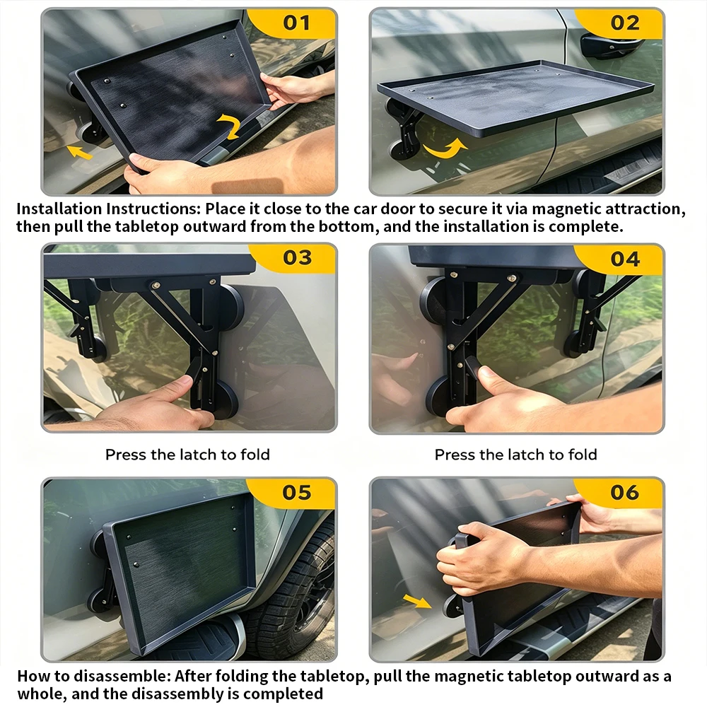 Tragbarer Auto-Seitentür-Hänge – Camping Cooking Tray Bewertung und Preis