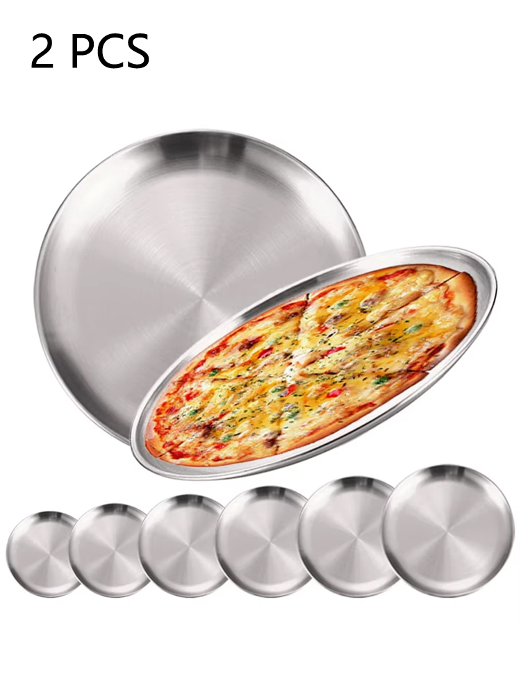 2 Stück Edelstahl Runde Silber – Camping Cooking Tray Bewertung und Preis