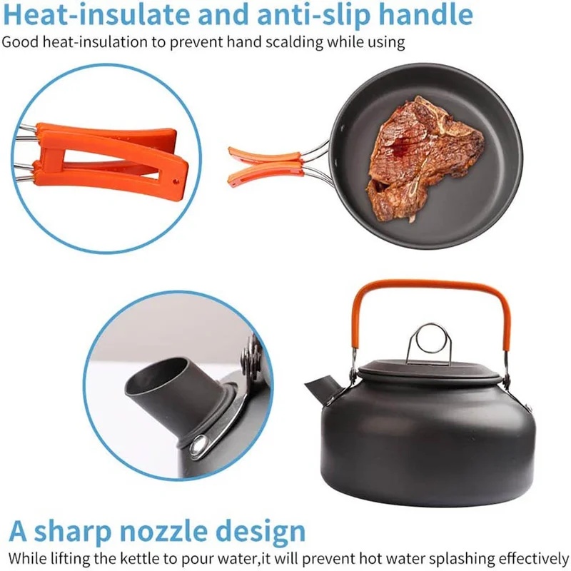 Camping-Kochset, Camping-Kochg – Camping Cooking Gear Set Bewertung und Preis